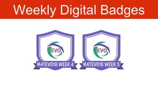 Weekly Digital Badges
 