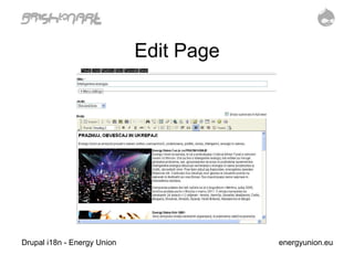 Edit Page Drupal i18n - Energy Union energyunion.eu 