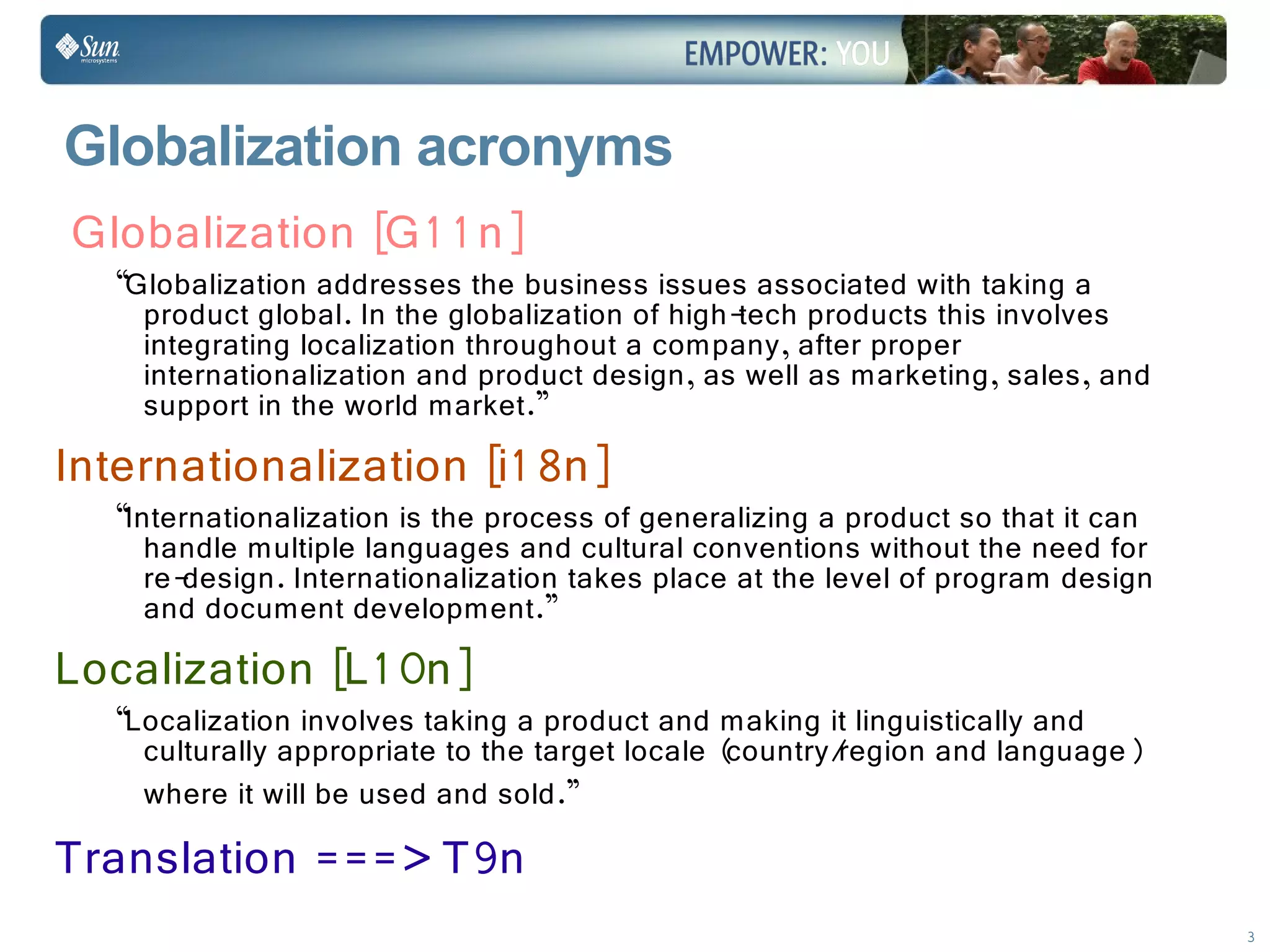 Learn to Internationalize your Applications - Sun Tech Days 2009