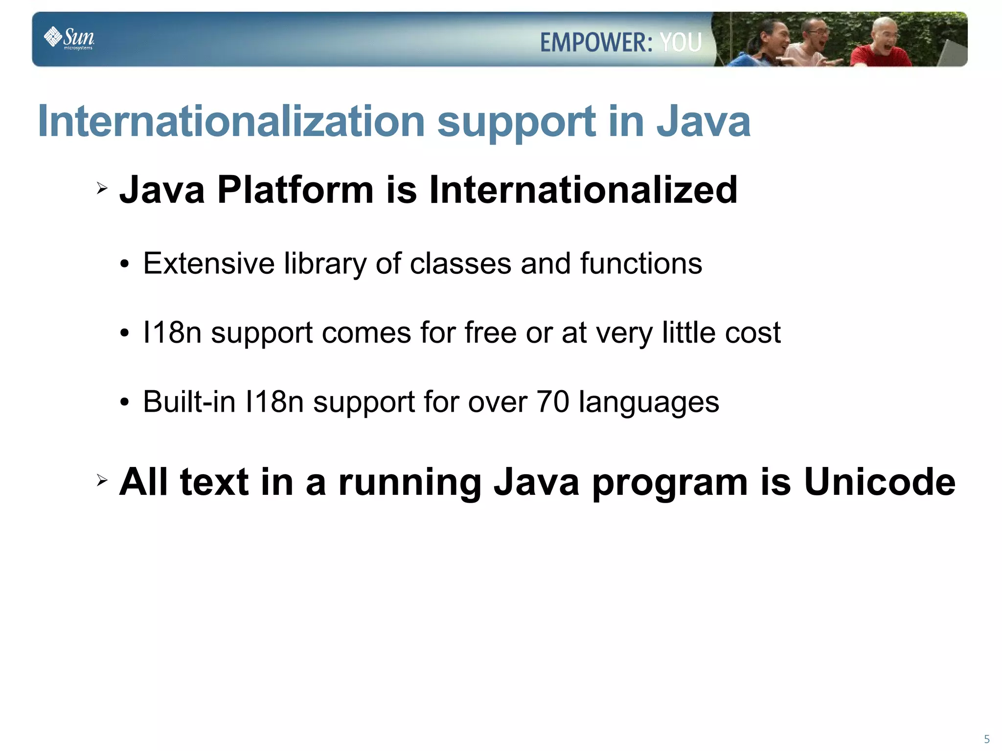 Learn to Internationalize your Applications - Sun Tech Days 2009