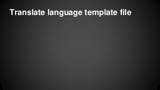 Translate language template file
 
