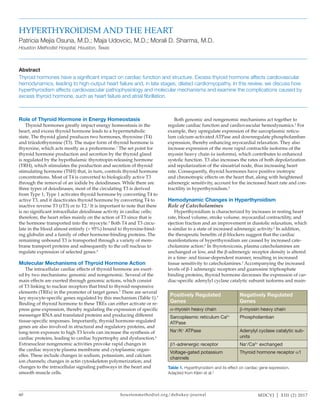 Impact of Thyroid Hormones on Cardiac Function and Hyperthyroidism ...