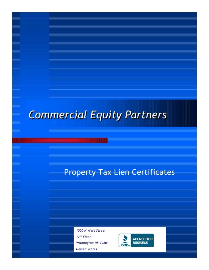 Information On Property Tax Lien Investing