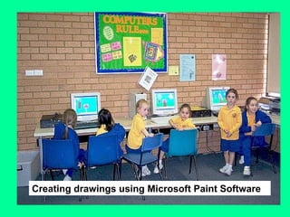 Creating drawings using Microsoft Paint Software 