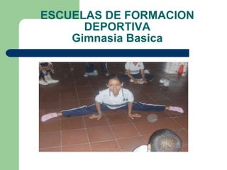 ESCUELAS DE FORMACION DEPORTIVA Gimnasia Basica 