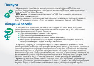 Гуманітарна допомога 2013 