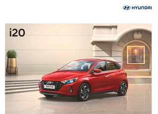i20
Copyright
©
20202
Hyundai
Motor
India
Limited.
All
Rights
Reserved.
18
Oct,
2022
Hyundai Motor India Ltd.
Plot C-11, City Center, Sector-29, Gurugram (Haryana) - 122 001
Visit us at www.hyundai.co.in or call us at 1800-11-4645 (Toll Free) 098-7356-4645.
For more details,
please consult your Hyundai dealer.
Dealer’s Name & Address
• Some of the equipments illustrated or described in this leaflet may not be supplied as standard equipment and may be
available at extra cost. • Technical specifications have been rounded-off to the nearest value. • Hyundai Motor India reserves
the right to change specifications, schemes and equipment without prior notice • Body colours are trim specific • The colour
plates shown may vary slightly from the actual colours due to the limitations of the printing process. • Please consult your
dealer for full information and availability on colours and trim. • ^Upto 7 years extended warranty is applicable only for petrol
variants. • Functionality of Bluelink depends on adequate power supply and uninterrupted network connectivity to
infotainment system. The Bluelink system is designed in such a way that it makes vehicle theft difficult if its circuit and battery
connection is uninterrupted. Apple CarPlay is a trademark of Apple Inc. Android Auto is a trademark of Google Inc. #
Hyundai
i20 (Petrol) has lowest average yearly periodic maintenance service cost in its segment of ₹ 2 877 for 5 years in Delhi. Source:
CarDekho.com. **Warranty upto 3 Years or 1 00 000 kms whichever occurs earlier. Terms & conditions apply.
3 Years Bluelink subscription
1 00 000km
Y
E
A
R
Warranty Coverage
my
Hyundai
app
 