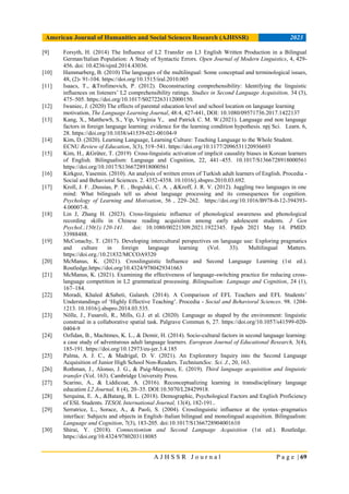 Cross-linguistic Influence on Second Language Use of College Students | PDF