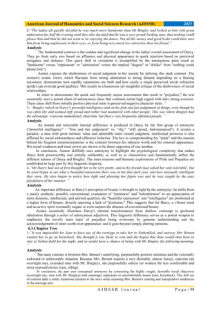 A Critical Discourse Analysis of Contrast in Pride and Prejudice | PDF