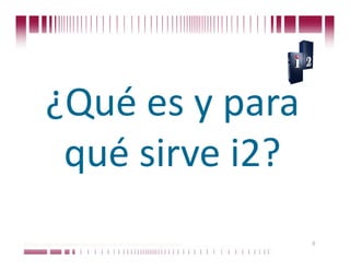 ¿Qué es y para 
          qué sirve i2? 
Puede confiar en Unitech. Nos respaldan más de 18 años de buenas prácticas   9
 
