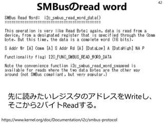 アドレス48=1001000
42
take 1
01001000
H__HH_H_HH_H_H_H_H
__HH_____HHH______
00000000 10
_H_H_H_H_H_H_H_H_HH _H_H
__________________H HH__
01001000 10
_HHH__HH_H_H_H_H_H_H _H_H
__H__HH_____HH______ HH__
00001100
_H_H_H_H_H_HH_H_H
________HHHH_____
11001000 10
_H_H_H_H_H_H_H_H _H_HH
HHHH____HH______ HH__H
take 2
1001000
__H_H_H_H_H_H_H
_HH____HH______
00000000 01
_H_H_H_H_H_H_H_H _H_H
________________ __HH
0 01001000 10
_H _HHH__H_H_H_H_H_H_HH _H_H
__ __H__HH____HH______H HH__
00001101
_H_H_H_HH_H_HH_H_HH
________HHHHH___HH_
00010000 10
_H_H_H_HH_H_H_H_H_H_HH
______HH_________HH__H
意外なことに2か所あるし
やり取りの長さが違って
「2バイト読むから2回」
ってわけでもなさそうだ。
 
