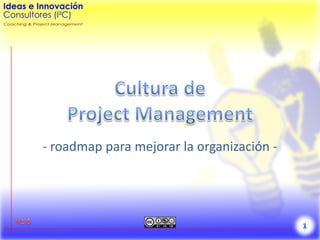 ‐ roadmap para mejorar la organización ‐
 