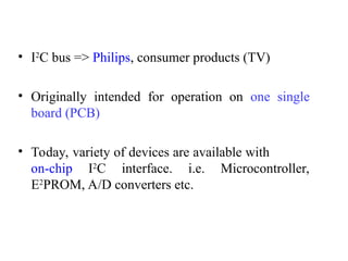 I2C protocol based ppt based on architecture of I2C | PPT