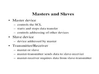 I2C protocol based ppt based on architecture of I2C | PPT