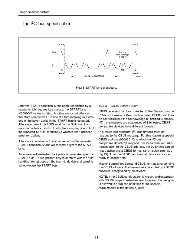 I2C bus specification version 2.1