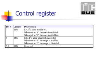 Control register