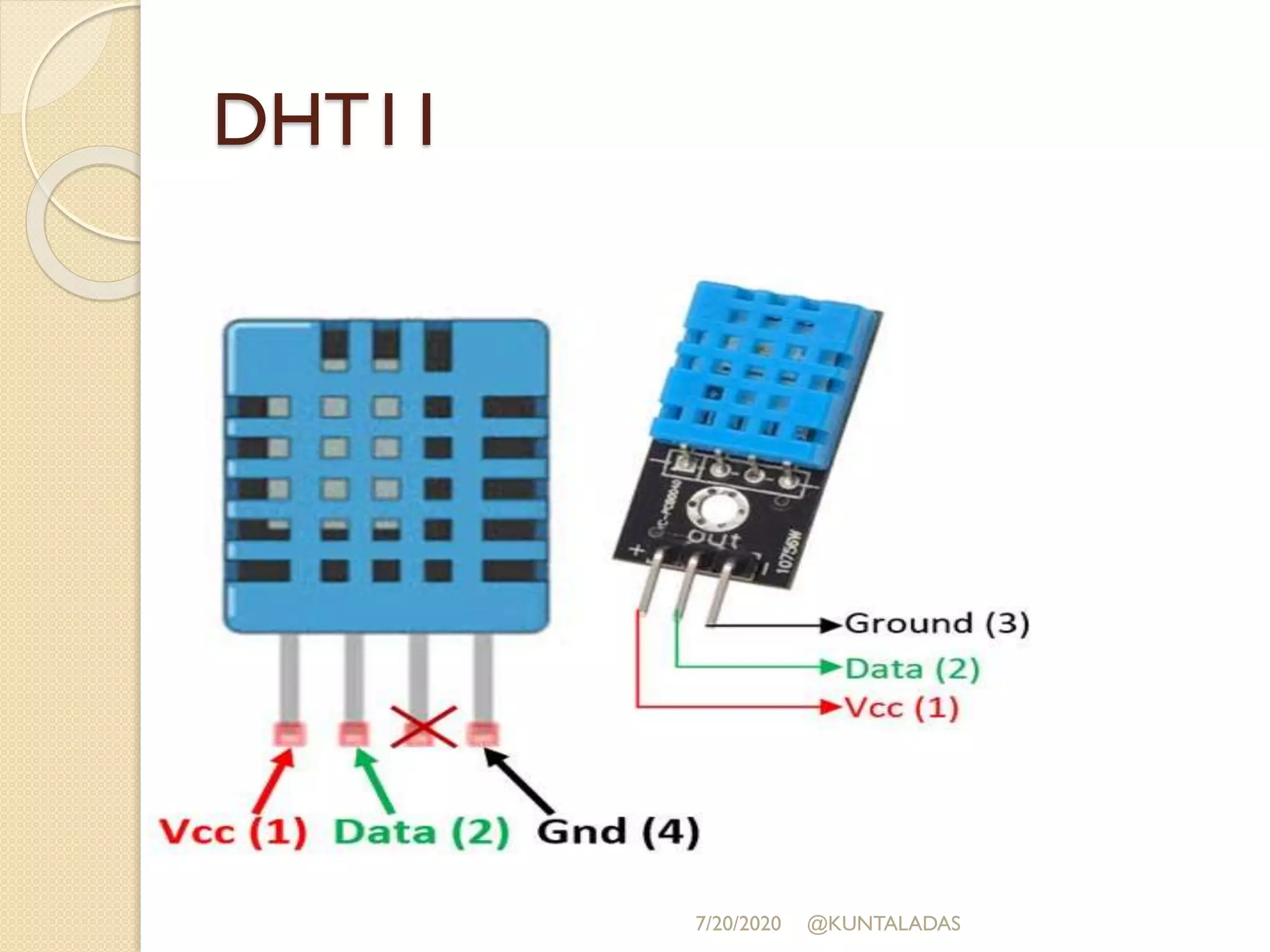 I2 c communication between nodemcu and aeduino with dht11 (1) | PPT