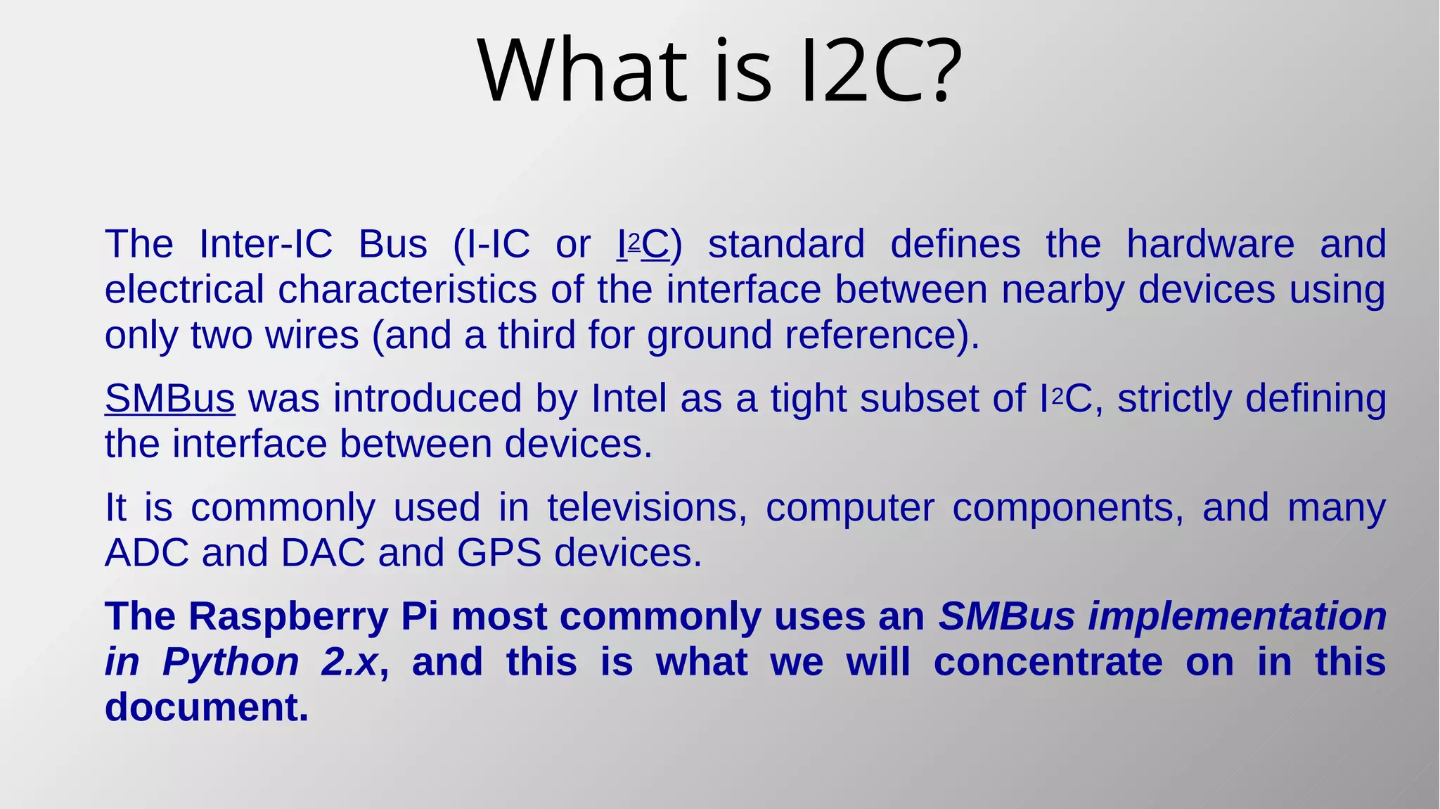 I2c interfacing raspberry pi to arduino | PPT