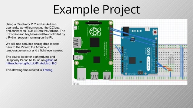 I c interfacing raspberry pi to arduino