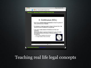 Teaching real life legal concepts 