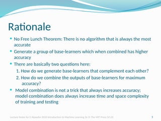 Comprehensive Overview of Combining Multiple Learners in Machine ...