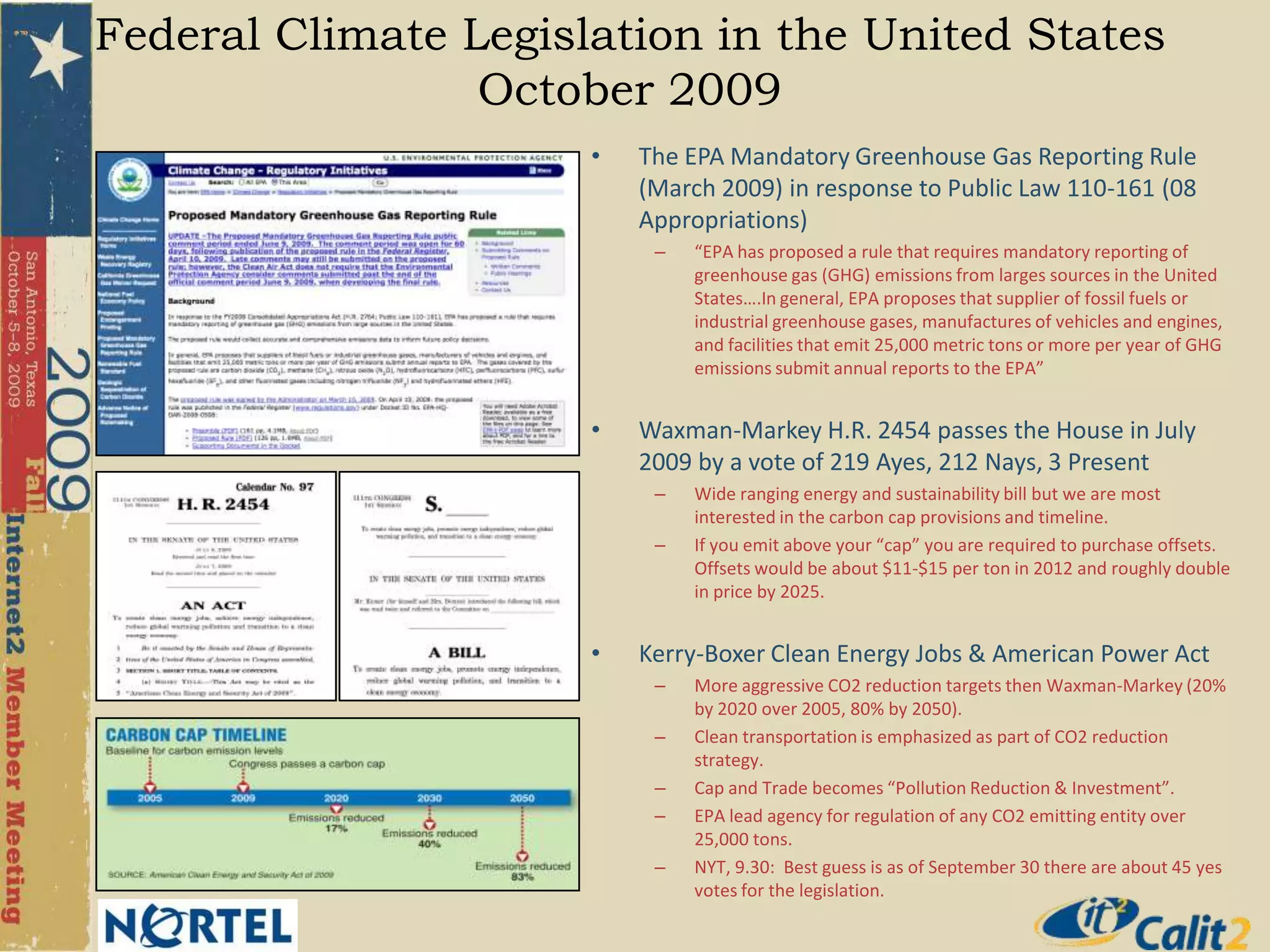 2050 GHG emissions set to 80% of 1990 levels.