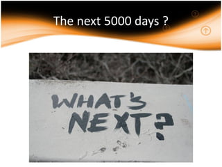 The next 5000 days ?
 