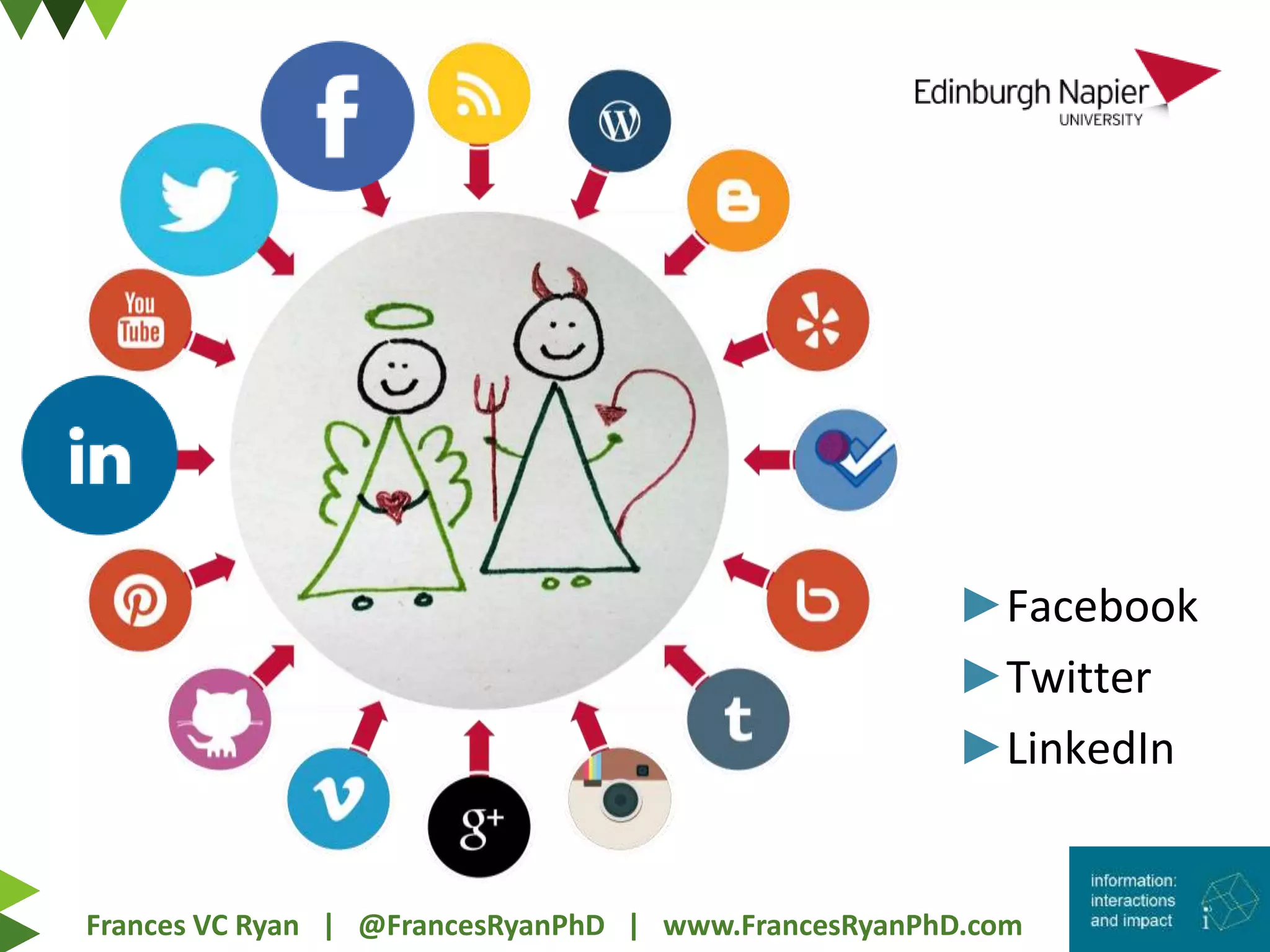 Frances VC Ryan | @FrancesRyanPhD | www.FrancesRyanPhD.com
►Facebook
►Twitter
►LinkedIn
 