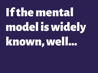 Ifthemental
modeliswidely
known,well…
 
