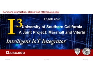 Global Tech Jam: I3 Intelligent IoT Integrator
