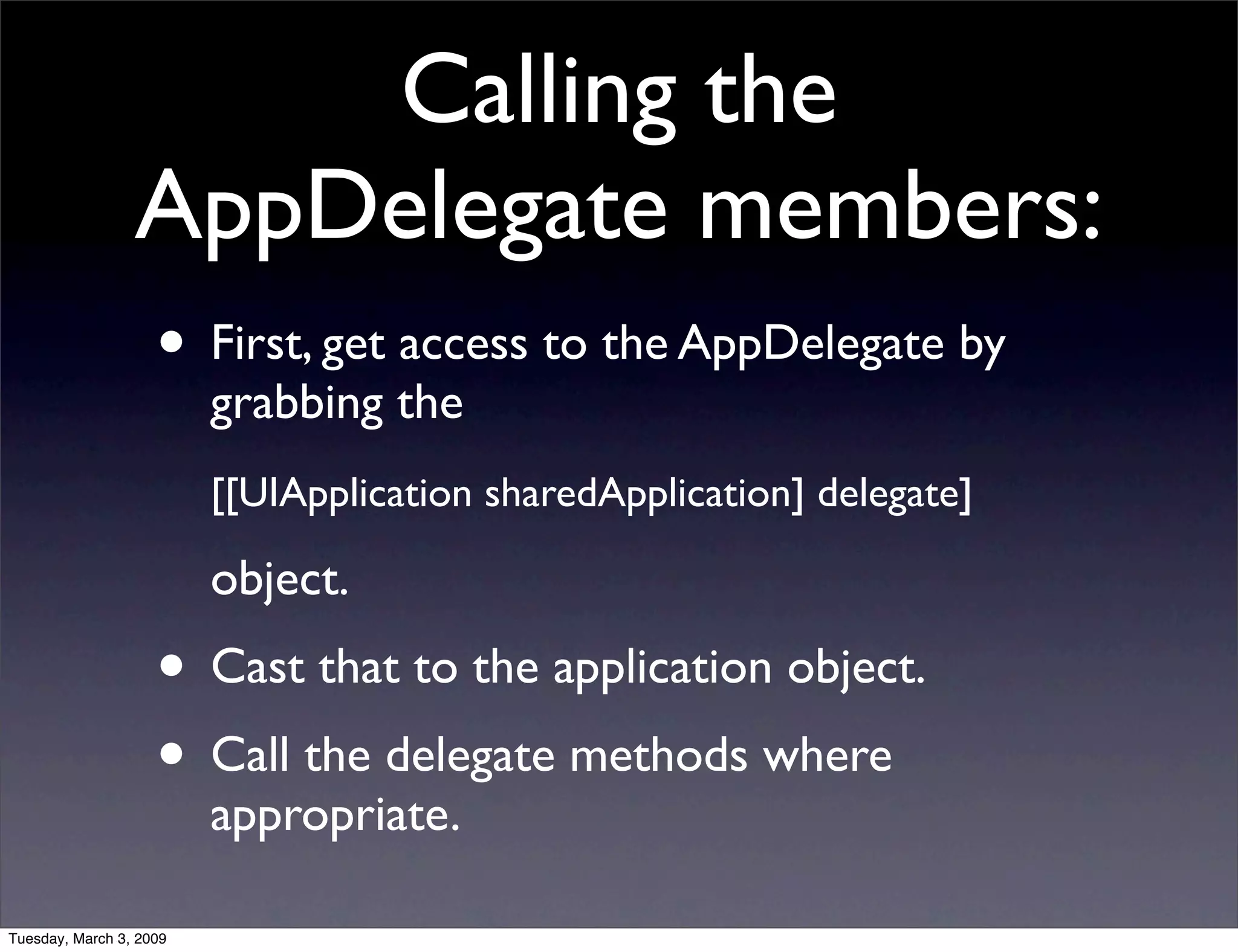 NSNotificationCenter vs. AppDelegate