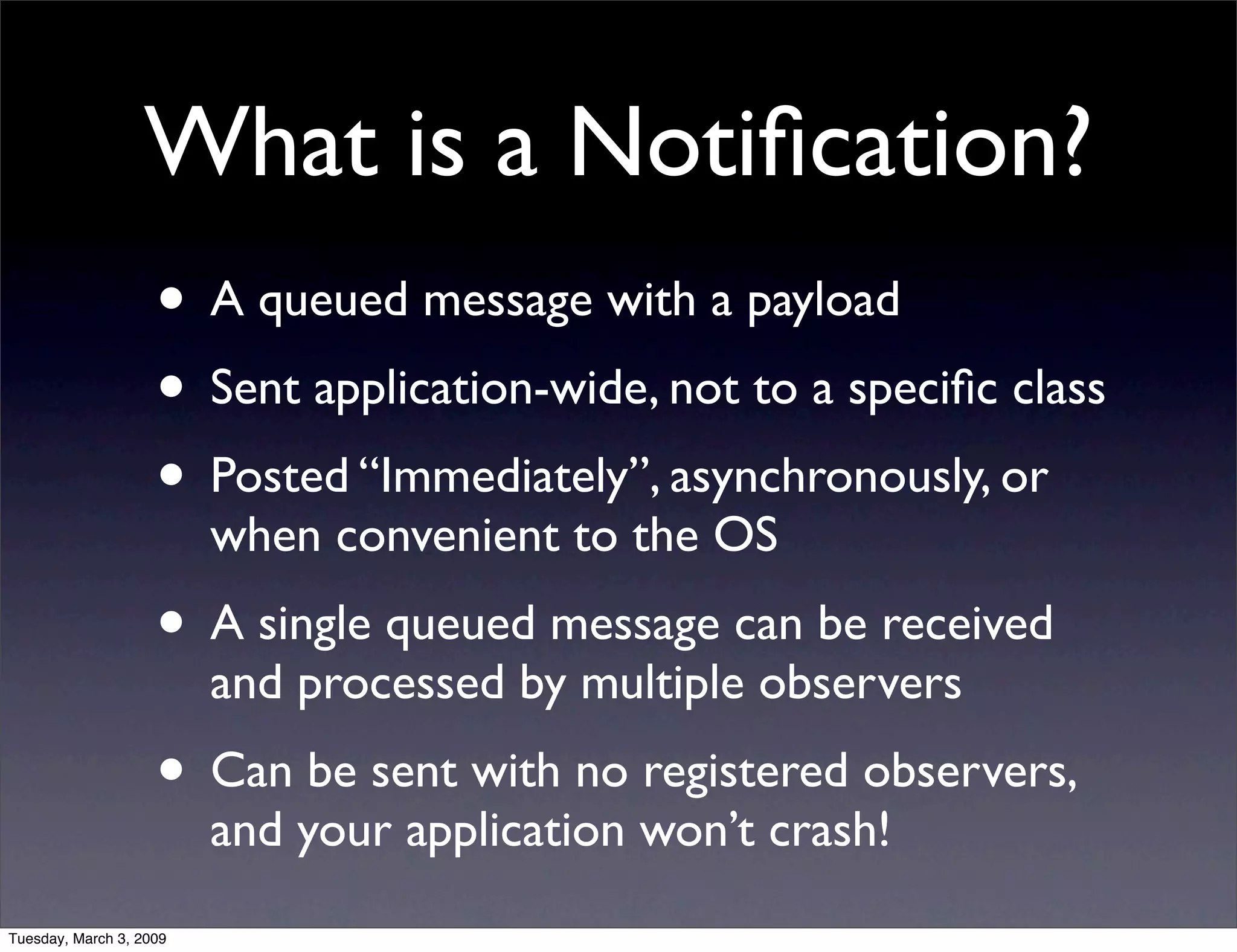 NSNotificationCenter vs. AppDelegate