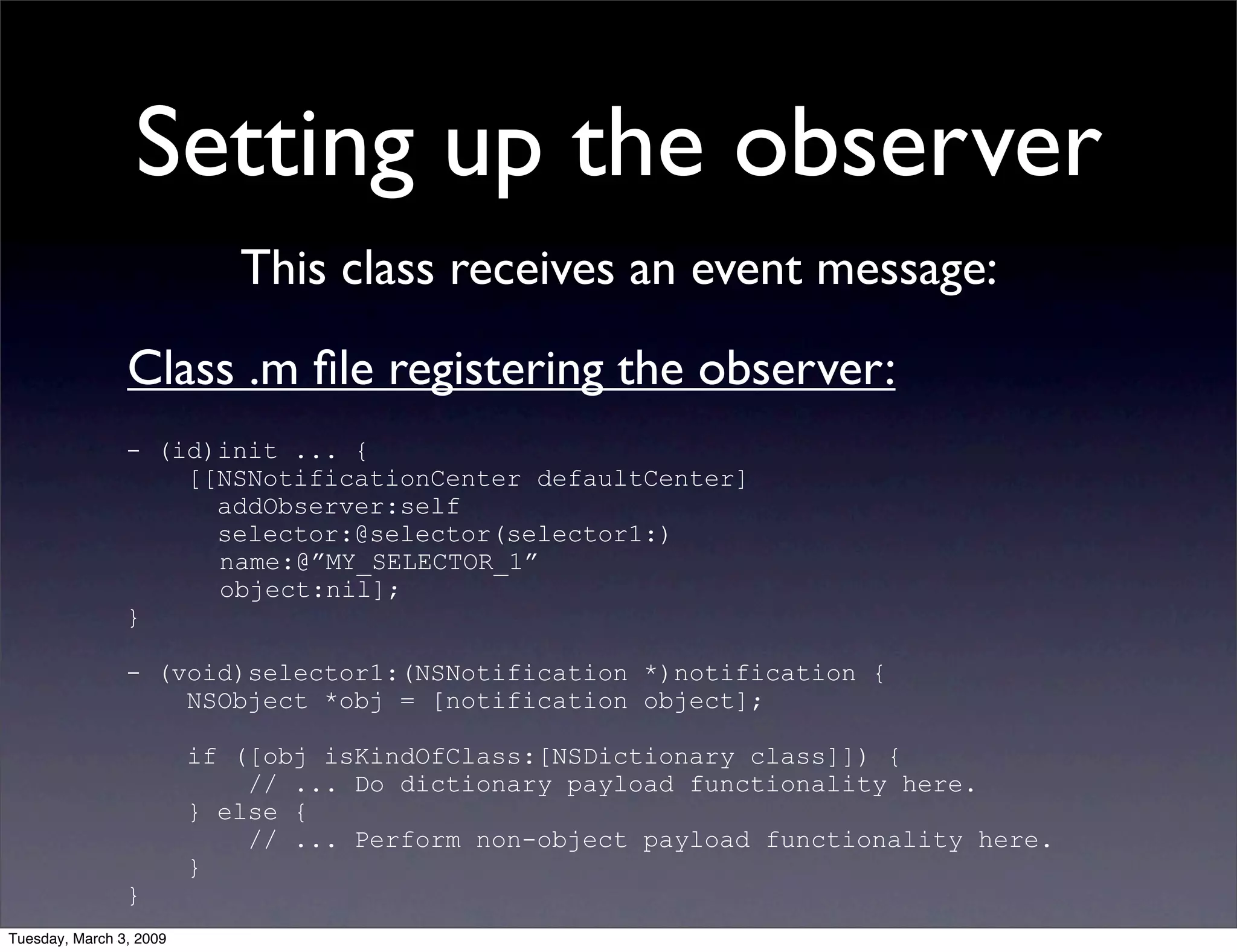NSNotificationCenter vs. AppDelegate