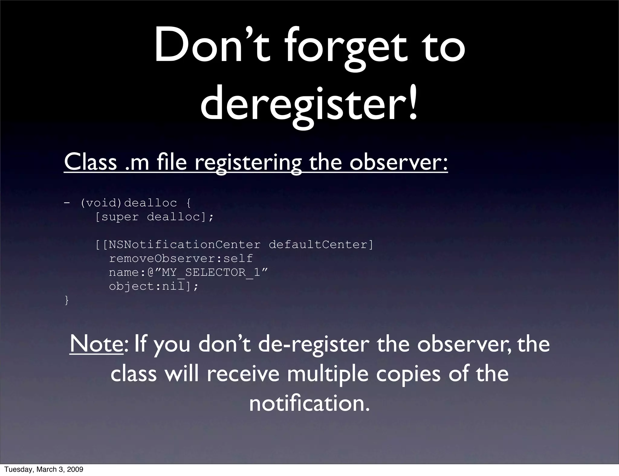 NSNotificationCenter vs. AppDelegate