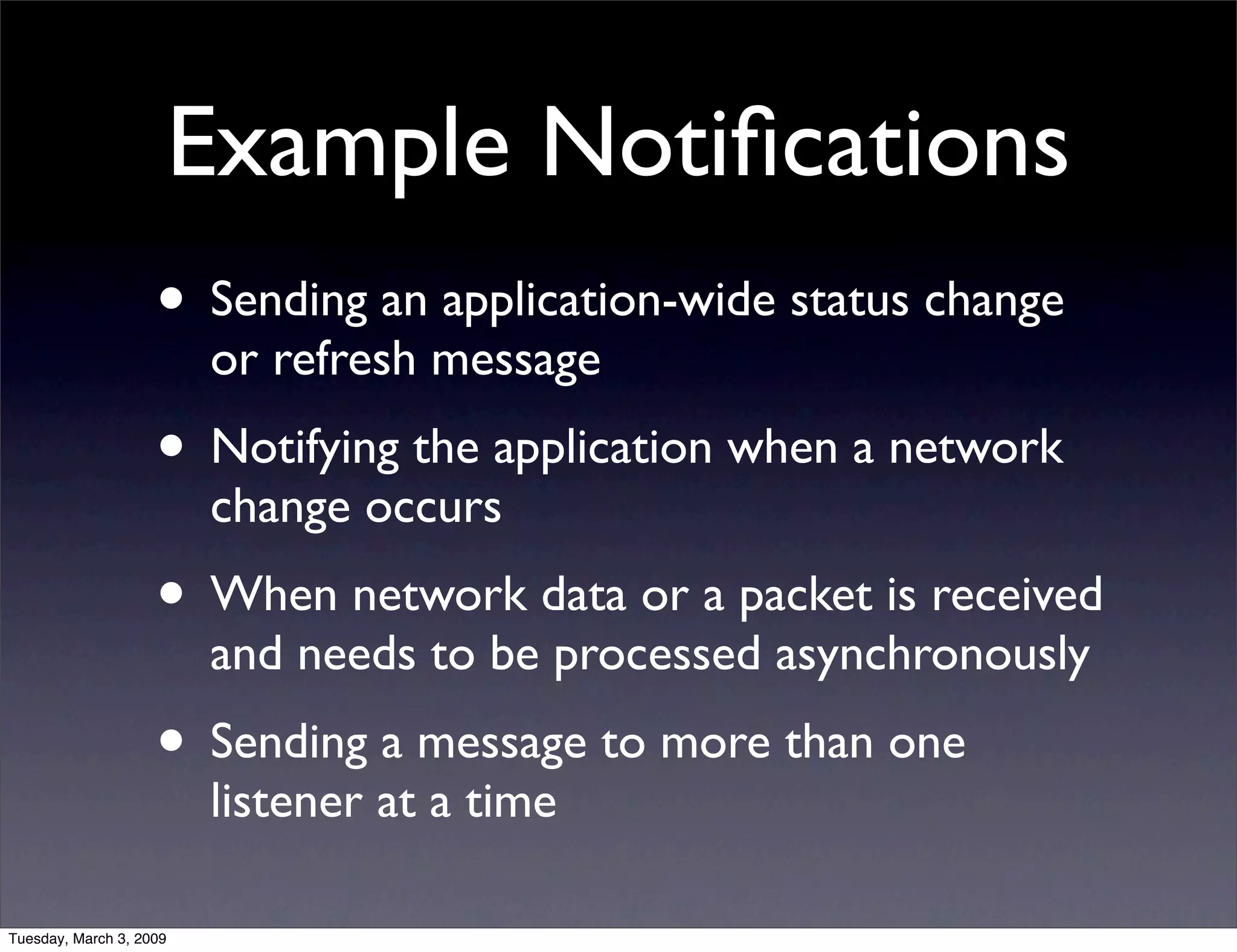 NSNotificationCenter vs. AppDelegate