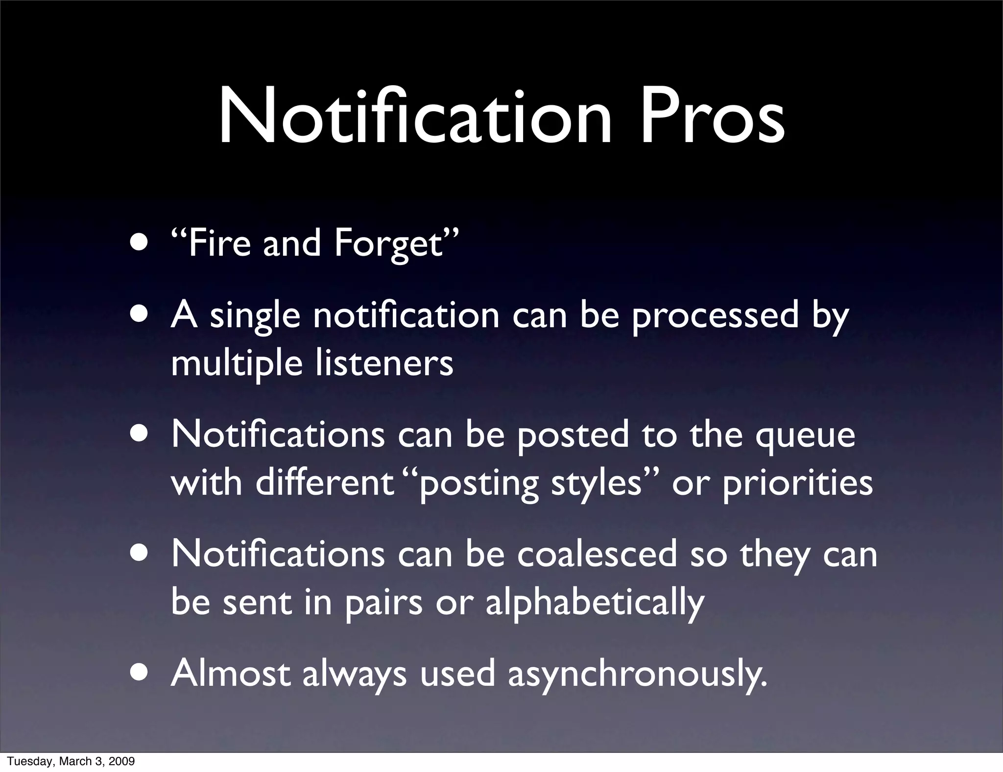 NSNotificationCenter vs. AppDelegate