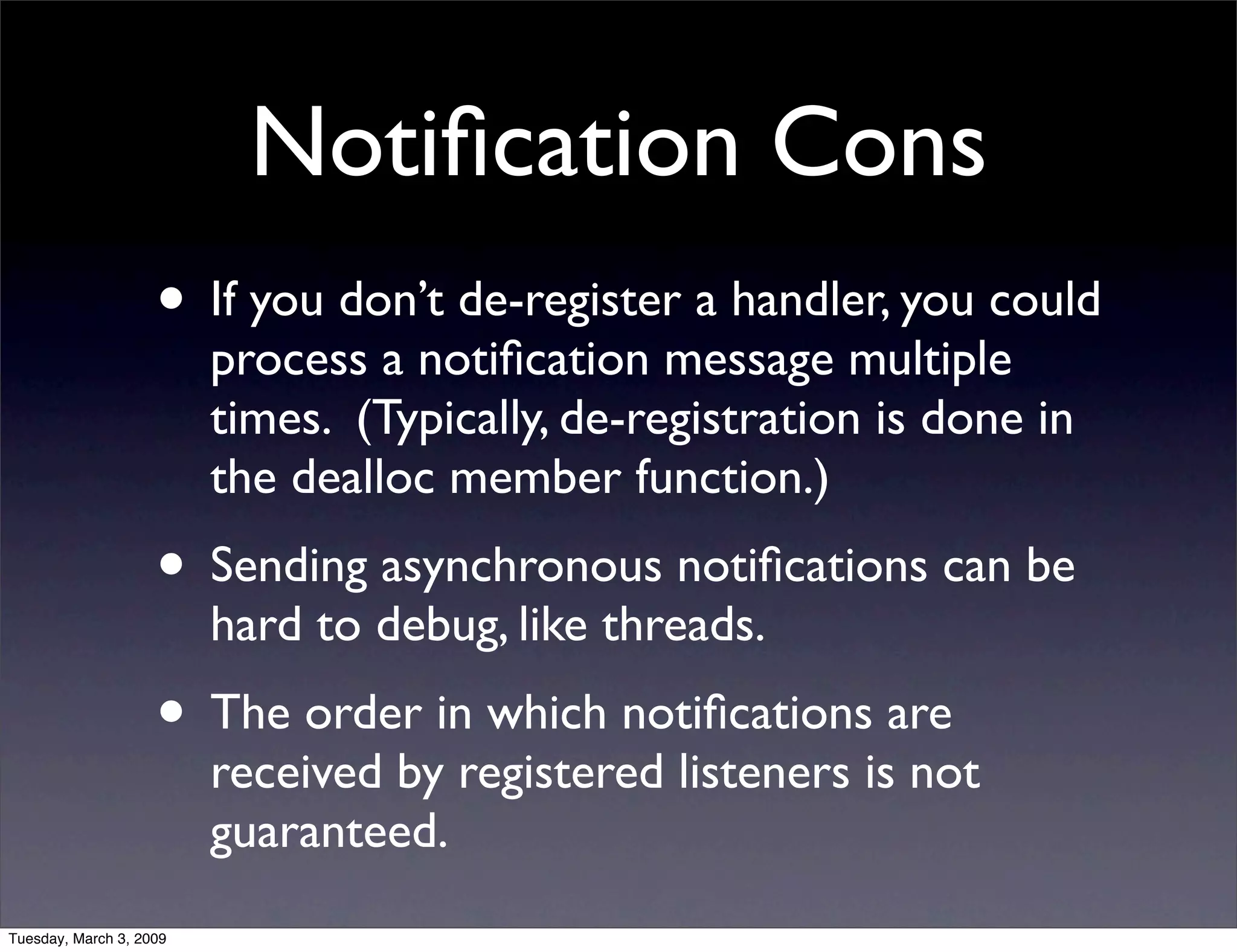 NSNotificationCenter vs. AppDelegate