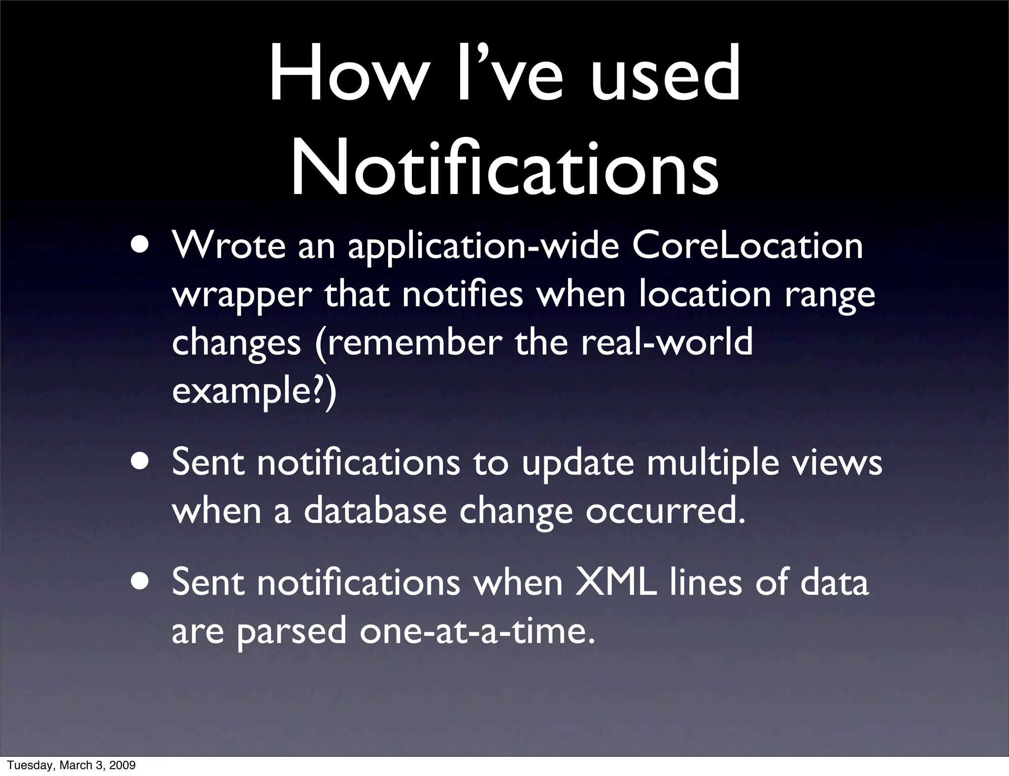 NSNotificationCenter vs. AppDelegate