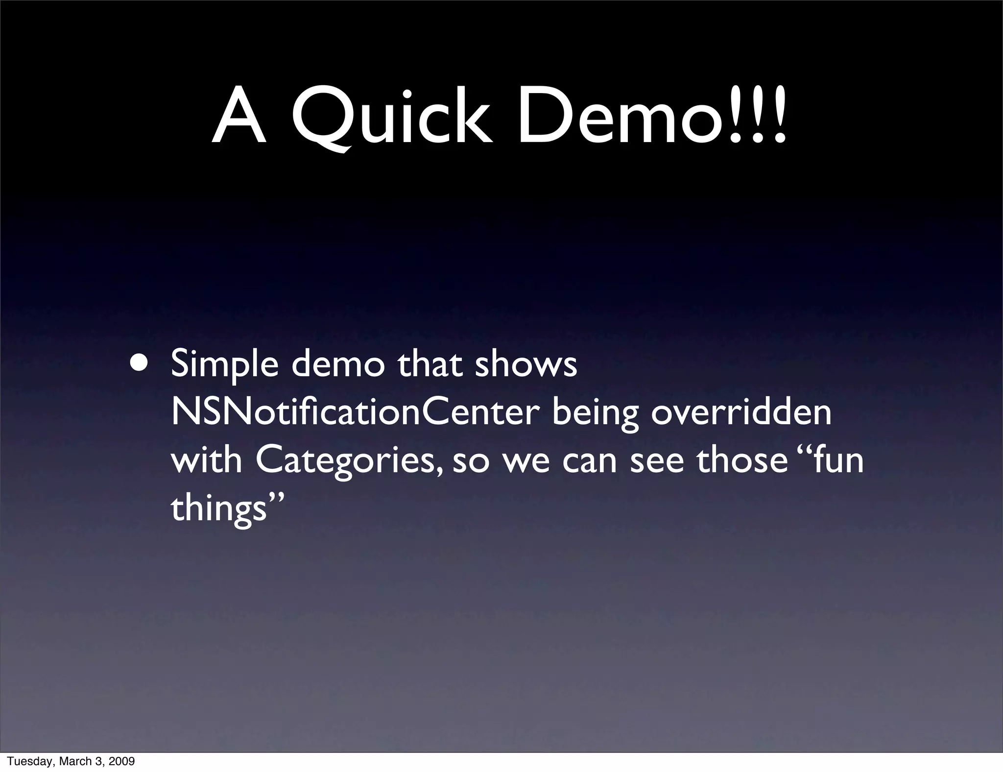 NSNotificationCenter vs. AppDelegate