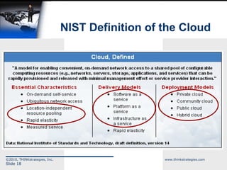 NIST Definition of the Cloud 