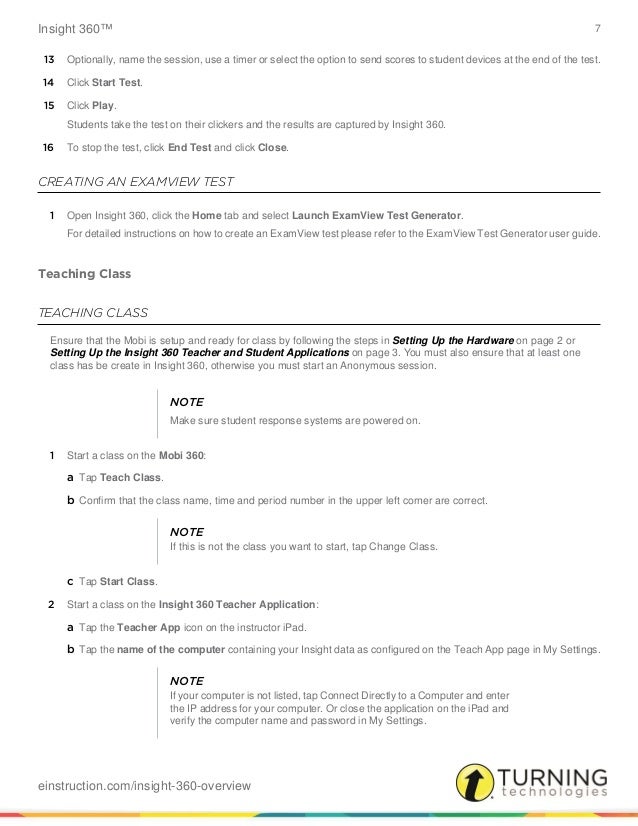 I360 quick start guide