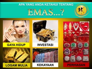 APA YANG ANDA KETAHUI TENTANG
INVESTASIGAYA HIDUP
PERHIASANKEKAYAANLOGAM MULIA
 