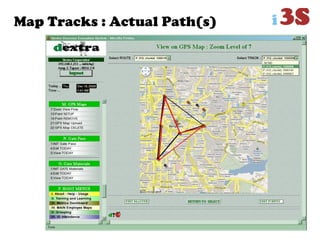 Map Tracks : Actual Path(s)
 