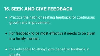 How To Succeed At Work | PPTX