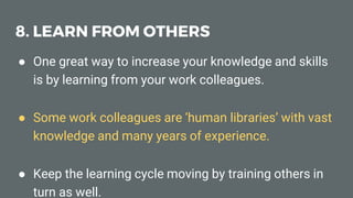 How To Succeed At Work | PPTX