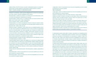 Castigo positivo. Consiste en la presentación de una consecuencia desagradable que da como resultado
una disminución de la respuesta (conducta).
Tabla 22 (continuación)
Castigo negativo. Consiste en la eliminación (retirada) de una consecuencia agradable que da como resul-
tado una disminución de la respuesta (conducta).
Programas de reforzamiento: razón fija, razón variable, intervalo fijo e intervalo variable.
Programa de razón fija. El reforzador se da después de cada respuesta. Produce una alta frecuencia de
respuestas. Produce una irregular descarga de respuestas. Produce más respuestas que en el reforza-
miento continuo aunque menos que en el de razón variable.
Programa de razón variable. El reforzador se da después de X respuestas de promedio. Produce una fre-
cuencia muy alta de respuestas. A más alta razón más alta frecuencia. Es muy resistente a la extinción.
Programa de intervalo fijo. El reforzador se da a la primera respuesta que ocurre después de cada X minu-
tos. Para de dar respuestas después del reforzamiento; da un número de respuestas elevadas antes del
siguiente reforzamiento. Produce una lenta y gradual disminución de la respuesta.
Programa de intervalo variable. El reforzador se da a la primera respuesta después de cada X minutos de
promedio. Produce una frecuencia fija de respuestas. Es muy resistente a la extinción.
El condicionamiento operante permite explicar la conducta y especialmente la de autoadministración de
drogas. Como sabemos, el condicionamiento operante ha explicado el hecho de que la probabilidad de
ocurrencia de una conducta está determinada por sus consecuencias (ver Labrador y Cruzado, 1993;
Martin y Pear, 1999). Cualquier evento estimular que incremente la probabilidad de una conducta operan-
te se denomina estímulo reforzante o reforzador. La droga es un potente reforzador. Un evento estimular
que precede y establece la ocasión para la emisión de una respuesta que va seguida de reforzamiento se
denomina estímulo discriminativo.
Los opiáceos pueden funcionar eficazmente como reforzadores positivos. Distintos estudios, tanto en ani-
males como en humanos, han demostrado como la morfina es un reforzador positivo. En estos estudios se
proporciona morfina a dosis pequeñas, con lo que no hay dependencia física dado que no había síndrome
de abstinencia una vez retirada la misma (Graña y García, 1994). De igual modo funciona como un refor-
zador negativo. Este se relaciona con la náusea, típico componente aversivo de la conducta de autoadmi-
nistración (Wikler, 1965). Este componente aversivo desaparece con la continua administración de opiá-
ceos, manifestándose de nuevo todas las características de reforzador positivo, una vez establecida la
dependencia física. En este caso, al dejar de consumir la sustancia, aparece de forma impredecible el sín-
drome de abstinencia, que se puede evitar volviendo de nuevo a consumir. Por tanto, esta conducta (con-
sumo) es reforzada negativamente e incrementa su probabilidad de ocurrencia, al eliminar el estado aver-
99
estudios de Skinner (1938,1953) le llevaron a descubrir el condicionamiento operante y los principios deri-
vados del mismo, los cuales partiendo del concepto anterior de operante mostramos en la tabla 22.
Tabla 22. Conceptos y principios de condicionamiento operante
Reforzador. Es un estímulo que, cuando se presenta contingentemente a la emisión de una respuesta ope-
rante, tiende a mantener o aumentar la probabilidad de dicha respuesta.
Reforzador positivo. Es sinónimo de recompensa. Es un estímulo que al ser presentado produce un efec-
to de refuerzo (de mantenimiento o fortalecimiento de la respuesta).
Reforzador negativo o estímulo aversivo. Es un estímulo que fortalece una respuesta (aumenta su proba-
bilidad o tasa de emisión) cuando se elimina contingentemente.
Tipos de reforzadores: primario, secundario y generalizado.
Reforzador primario. Es un estímulo cuyas propiedades reforzantes no derivan de la historia de condicio-
namiento anterior. Su valor es innato o incondicionado. Estos reforzadores pueden considerarse como “bio-
lógicamente dados”. Ejemplo: comida, aire, agua.
Reforzador secundario o condicionado. Es aquel estímulo neutro que ha adquirido propiedades reforzan-
tes según el proceso pavloviano del condicionamiento clásico (es decir, por medio de un emparejamiento
previo con un reforzador primario). Estos refuerzos aprendidos, que se relacionan con la historia de refor-
zamiento del sujeto, pueden ser materiales (ej., un objeto), sociales (premios), expresiones como sonreir,
cercanía (comer juntos), contacto físico (acariciar), actividades (ej., pasear), etc. Mientras que los reforza-
dores anteriores son extrínsecos, también pueden ser intrínsecos como un sentimiento de orgullo, la apro-
bación del propio comportamiento o la realización de la propia conducta.
Reforzador generalizado. Son aquellos reforzadores condicionados que han sido emparejados con más de
un reforzador primario y/o secundario. Ej., el dinero.
Estímulo discriminativo. Aunque las conductas están reguladas por sus consecuencias sin embargo la mayoría
de las conductas operantes no se emiten al azar, sino que determinadas condiciones estimulares pueden seña-
lar la conveniencia o no de emitir una determinada conducta. Se conoce como estímulo discriminativo a aquel
estímulo o situación estimular que señala que si se emite una conducta es probable que obtenga reforzamiento.
Estímulo delta. Es aquel estímulo que señala que si se emite la conducta es probable que no obtenga refor-
zamiento u obtenga castigo.
Principios básicos del condicionamiento operante: reforzamiento (positivo y negativo) y castigo (positivo y
negativo).
Reforzamiento positivo. Consiste en la presentación de una consecuencia agradable que da como resul-
tado un aumento de la respuesta (conducta).
Reforzamiento negativo. Consiste en la retirada de una consecuencia desagradable que da como resulta-
do un aumento de la respuesta (conducta).
98
BASES TEORICAS.01 1/10/99 13:21 Página 98
 