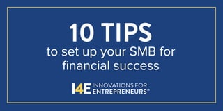 10 Tips to Help You with Small Business Finance | PDF