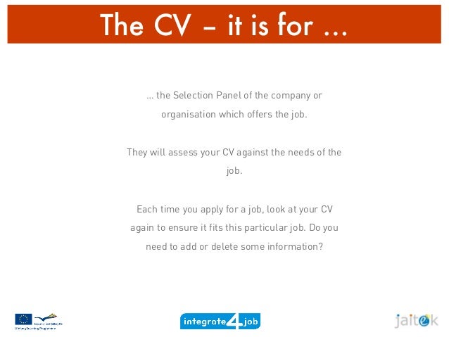 create your cv