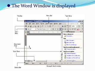 Computer software application with specific reference to Microsoft word ...