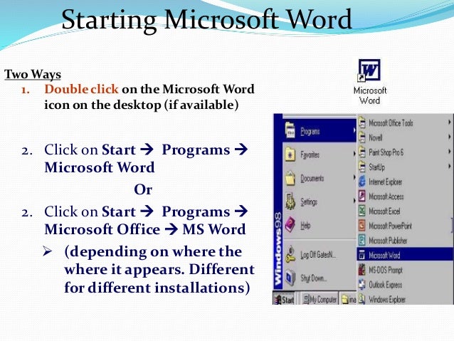 Different Programs In Ms Office